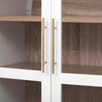 Arched Pantry Cabinet with Adjustable Shelves, Kitchen Storage Cabinet with Arched Door & Hidden Drawer, Tall Narrow Farmhouse Pantry for Small Spaces (White)