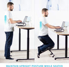Ergonomic Kneeling Chair, Adjustable Stool for Home and Office - Improve Your Posture with an Angled Seat - Thick Comfortable Moulded Foam Cushions - Brake Casters