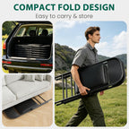 Folding Chairs 2 Pack,350 lbs Heavy Duty Metal Frame Folding Chairs with PU Leather Padded Seat,Ergonomic Portable Foldable Chair with Non-Slip Rubber Feet for Indoor Outdoor Wedding Patio Party,Black