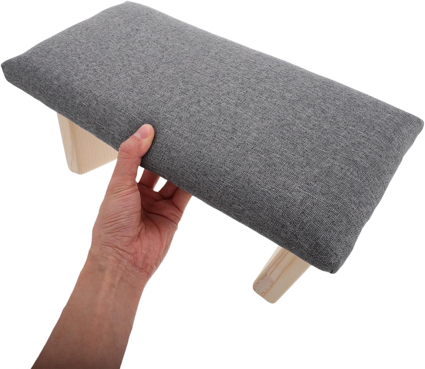 Foldable Wooden Stool with Cloth Cushion, Portable and Stable Zen Sitting Bench and Zen Practices, Lightweight Prayer Chair for Comfortable Posture