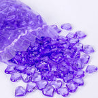 Purple Heart Shaped Acrylic Gems,Vase Fillers,225 PCS | Vase Fillers for Centerpieces, Heart Table Scatter Decorations, Valentine's Day, Wedding, Bridal Shower Party Supplies