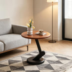 15.75 inch Solid Wood End Table, Round Size Table for Living Room | Sofa Side Table, Bedside Nightstand