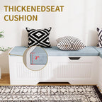 63" L-Shaped Breakfast Corner Storage Bench,Modern Banquette Seating with Cushioned Bench and Hidden Storage,Suitable for Dining Room,Kitchen Breakfast Nooks,and Corner Entryway. (White-01)