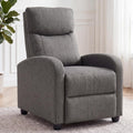 Recliner Chair, Recliner Sofa Fabric for Adults, Recliners Home Theater Seating with Lumbar Support, Reclining Sofa Chair for Living Room, Gray