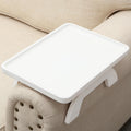 SINWANT Couch Arm Table,Bamboo Couch Arm Tray Clip on Sofa Armrest,Chair Side Table for Small Spaces Drink Eating Dinner