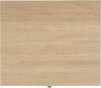 SAFAVIEH Home Collection – Shafa 1-Drawer 1-Shelf Side Table, Natural Finish with Brass Metal Accents, Storage Accent Table for Living Room or Office (ACC3100B)