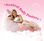 3 in 1 Big Bean Bag Chair for Adults, Large Giant BeanBag Chairs, Convertible Soft Floor Chair Cushions, Sofa & Bed, Perfect for Bedroom, Living Room, Game Room (Pink)