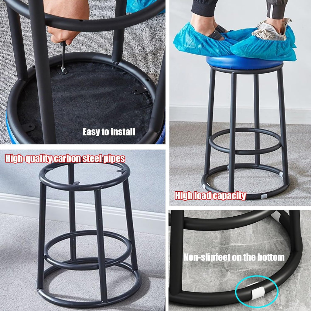 Backless Counter Stools, Mid-Century Modern Counter Stools, Office Chair, Comfortable Upholstered, for Pub Coffee Home Dinning Kitchen Island(Browns,65cm/26in)