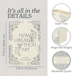 Steel Mill & Co Original Book-Shaped Decorative Vase, Ceramic Vases for Home Decor, Cute Christian Bookshelf Decor, Unique Vase for Book Lovers (Large - Hymnal)
