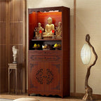 Meditation Altar Table ， Chinese Cabinet Pedestal Offering Table Buddhist Prayer for Small Spaces(70cm(27.6in))