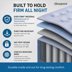Beautyrest SensAir 20" Air Mattress, Full Size, Sure-Lock Anti-Leak Pump, Cool Vent Topper, Off-Set Coil Support