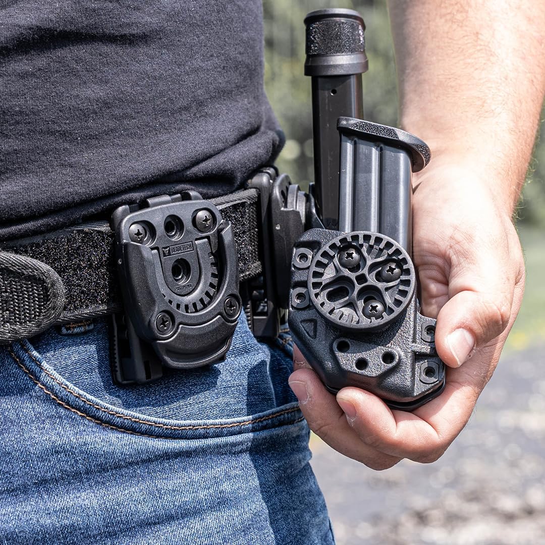 Tek-Mount Mini - Mini Quick Connect Mounting System for Mag Pouches, Tourniquet Pouches and Tactical Duty Gear (On Tek-Lok Belt Attachment with Mounting Hardware)
