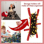 12PCS Rotating Handle Christmas Lights Storage Holder, Efficient & Durable,Tangle-Free Wires, Rope Winder for Ropes, String Lights, Fairy Lights, Wires, Garlands, Beads, Cords