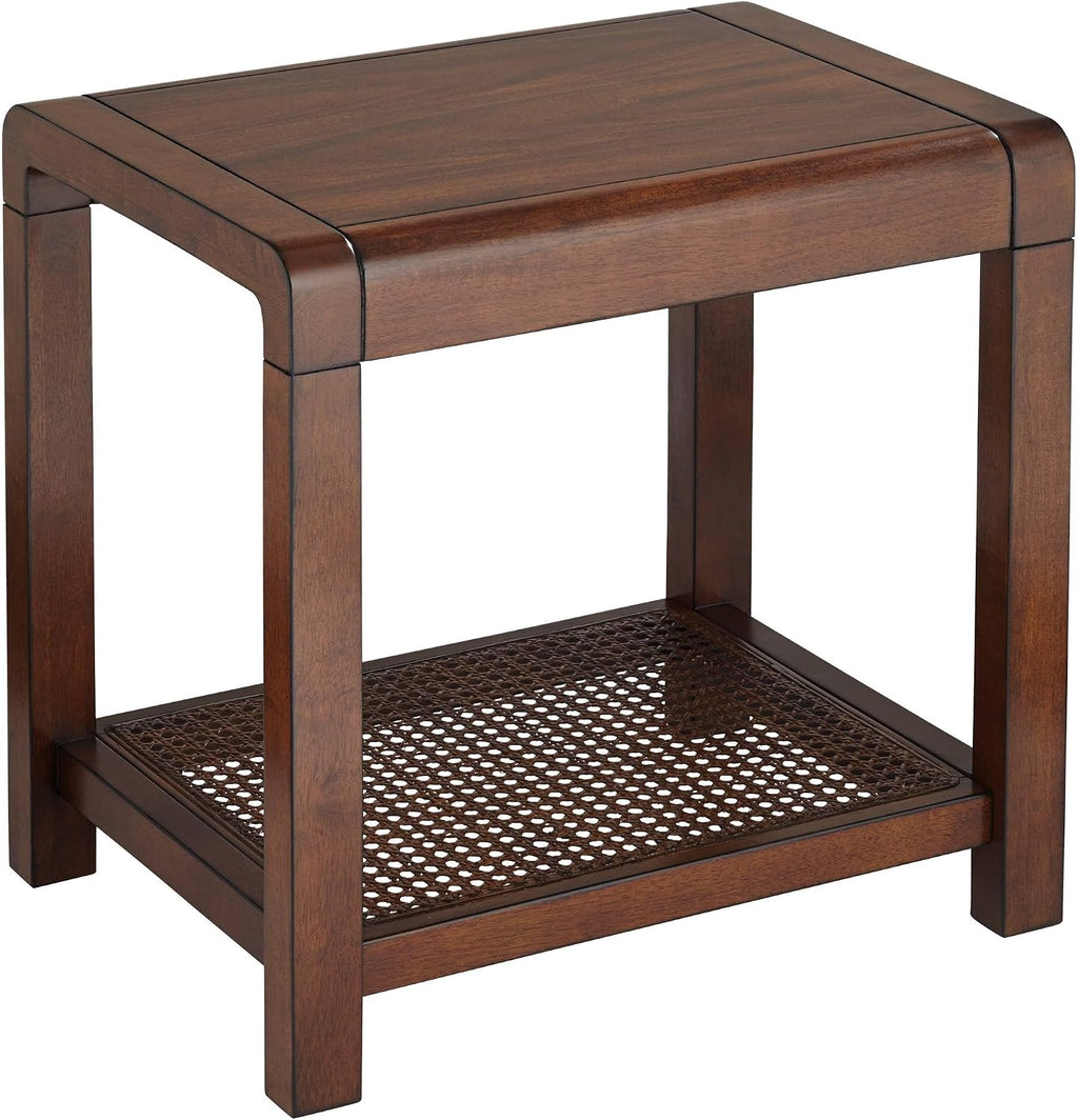 55 Downing Street Powell 22" Wide Brown Wood Side Table