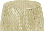 Round Metal Hollow Side Table