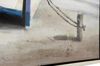 Deco 79 Canvas Sail Boat Framed Wall Art with Silver Frame, 47" x 2" x 36", Multi Colored