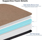 Nordjager Chair Pads for Dining Chairs, Chair Cushions 2 Piece, 17"x 16"x 2.5" Memory Foam Seat Cushions with Ties and Removable Cover