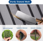 Complete Folding Accordion Door Hardware Kit, Aluminum Frame & Tear-Proof Mesh Panel Sliding Door, Black Multifold Folding Gate Simple Installation(51x80in(130x203cm))