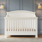 Child Craft Westgate Crib, Double Dresser, Chest, and Nightstand Nursery Set, 4-Piece, Includes 4-in-1 Convertible Crib, Dresser, Chest, and Nightstand (Vintage Linen)