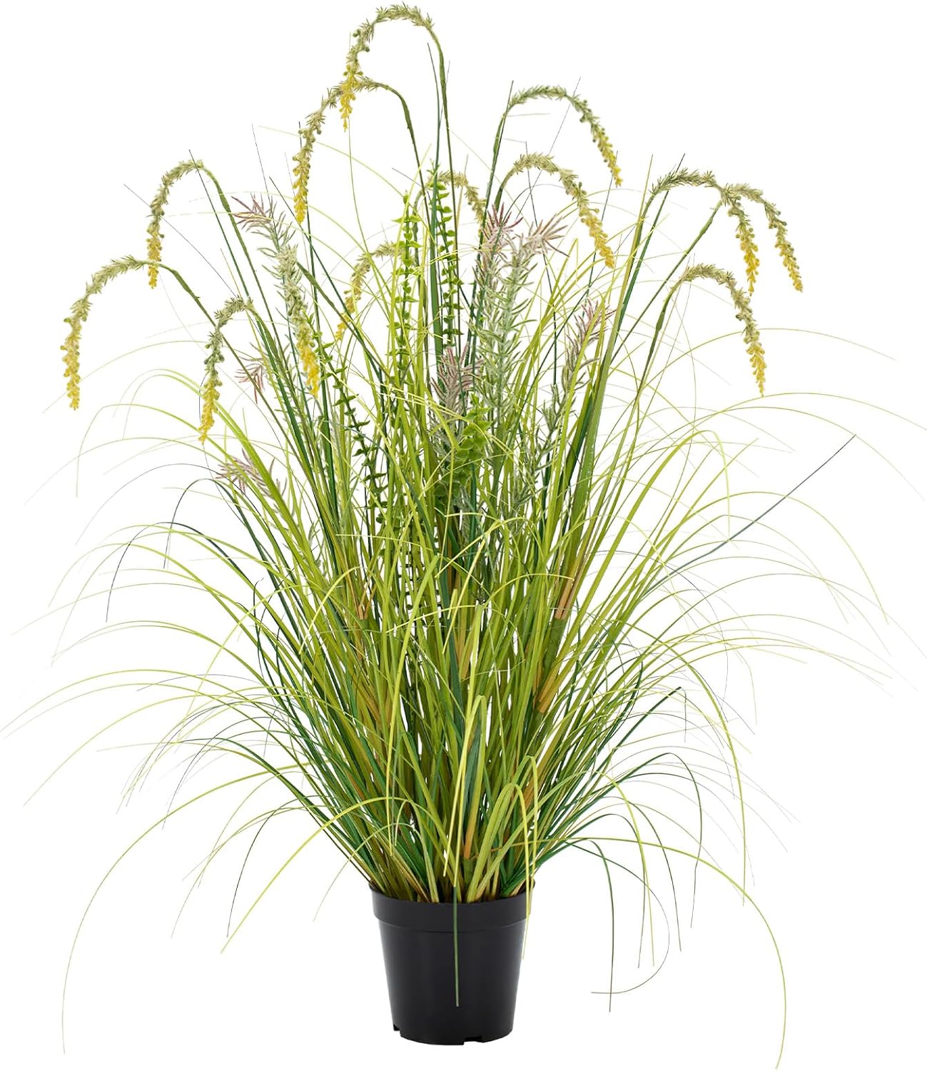 3FT Artificial Reed Grass Artificial Tall Grass Plants Outdoor Indoor ,Fake Plants & Flowers in Pot-Housewarming gifts For Living Room Office Bedroom Decor