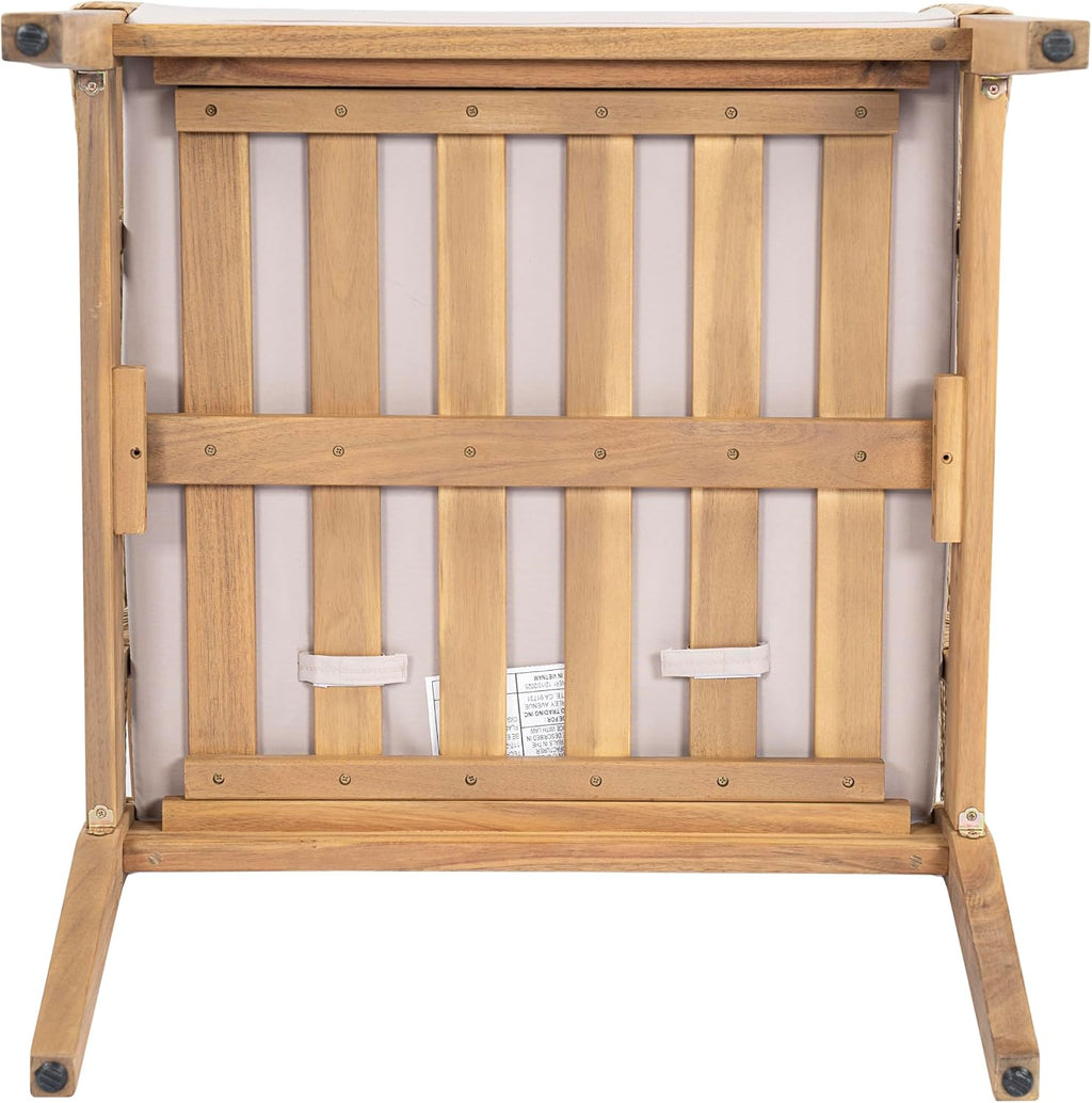JIVOIT Acacia Wood Club Chairs Set of 2, Outdoor Patio Club Chairs with Hand-Woven Twist Rope, Cushions and Pillows, Adjustable Foot Pads, 400lbs Weight Support, Ideal for Backyard, Poolside