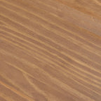 Plank+Beam Verso 48 Inch Modern Dining Bench, Pine Wood, Cross-Leg Base, Pecan