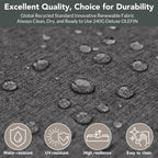 Outdoor Patio Furniture Set 2 Pieces Armchair with Washable Thick Cushions, Luxury Aluminum Patio Furniture Chair Modern Outside Sectional Set for Porch, Balcony, Deck, Yard, Dark Gray