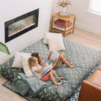 CordaRoy's Faux Fur Bean Bag Chair, Convertible Chair Folds from Bean Bag to Lounger, As Seen on Shark Tank, Grey - Full Size