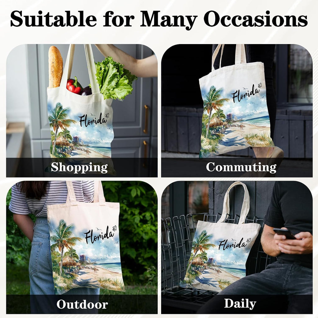 Canvas Tote Bag Gift - Funny Reusable Cloth Bags Vintage Totes Gifts for Women Shopping Grocery Lover Books Reader