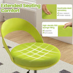 Giantex Drafting Chair with Back, Tall Office Chair with Footrest & Adjustable Height, Ergonomic Standing Desk Chair for Counter Height Desk, Home Kitchen, Green