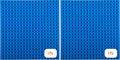 Strictly Briks Big Blocks Baseplate - Creative Building Blocks Play - Compatible with Lego Brick Pieces - Blue, 13.75 x 16.25 in (Pack of 2)