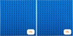 Strictly Briks Big Blocks Baseplate - Creative Building Blocks Play - Compatible with Lego Brick Pieces - Blue, 13.75 x 16.25 in (Pack of 2)