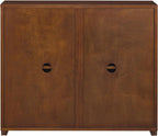 LKTART Mid Century Modern Sideboard Buffet Cabinet,Narrow Walnut Entryway Storage Cabinet,Modular Storage Cabinets with 2 Doors for Living Room,Kitchen,Hallway (2 Pieces,78" L*9.25" D)