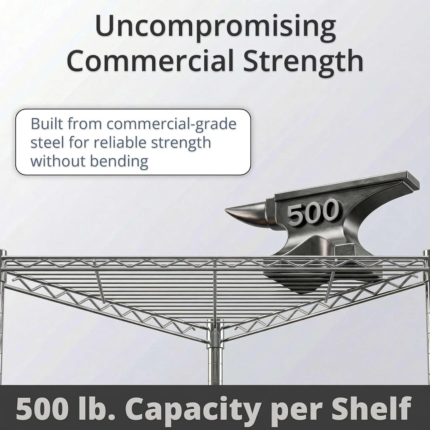 24" x 24" x 33.5" NSF Triangle Wire Corner Add-On Shelf, Replacement Shelf for Shelving Unit Rack