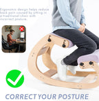 VDNEND Knee Chair Ergonomic for Office,Rocking Kneeling Chair Desk,Adjustable Posture Chairs for Relieve Neck or Back Pain,Balance Chairs for Work,Meditation,Home,Gifts for Men,Women,Her,Him