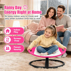 JOYCAT Spinning Chair for Autistic Kids, 360° Sensory Swivel Chair with Soft Washable Cushion, Grip Handles & Anti-Slip Base,220LBS Kids Spin Chair for Autism Sensory Play,Classroom & Calm Corner,Pink