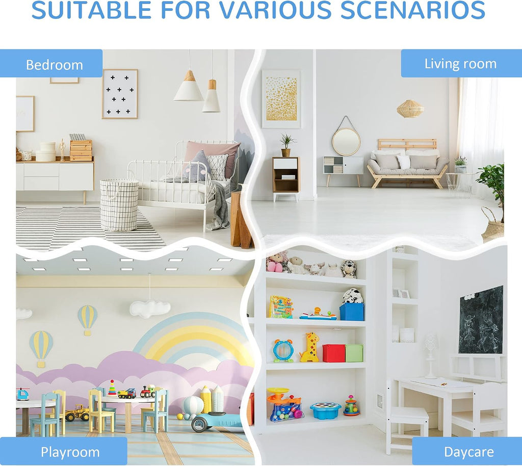 Bookcase, Toy Storage Organizer Cabinet, Children Display Bookshelf with Drawers for Toys, Clothes, Books, Grey