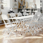 Flash Furniture Kids White Plastic Folding Chair