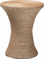 bali & pari Cady Japandi Natural Seagrass Side Table
