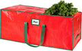 FUCDTEFC 7.5 Ft Christmas Tree Storage Bag, Large Heavy Duty Artificial Tree Bag with Reinforced Handles and Dual Zippers, Extra Large Waterproof Durable Storage Container for Xmas Trees (Red)