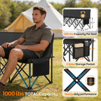 Suteck 8 Seats Soccer Bench, Portable Team Bench with 17.3"x 17.3" Individual Seats, 600D Oxford Fabric & Side Pockets, Heavy Duty Outdoor Folding Bench for Sports, Camping, Patio & Park Events