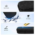 Foluck 4 in 1 Carrying Case for PlayStation Portal Remote Player, Waterproof Hard Case for PS5 Portal with Soft Protective Cover Skin Case, 2 Screen Protector, 4 Thumb Grip Caps, PS Portal Accessories