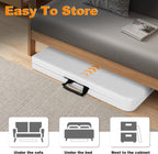 6ft Folding Table, Portable Heavy Duty Plastic Fold-in-Half Utility Table for Indoor/Outdoor Use, Dining, Camping, Picnic, Party, White