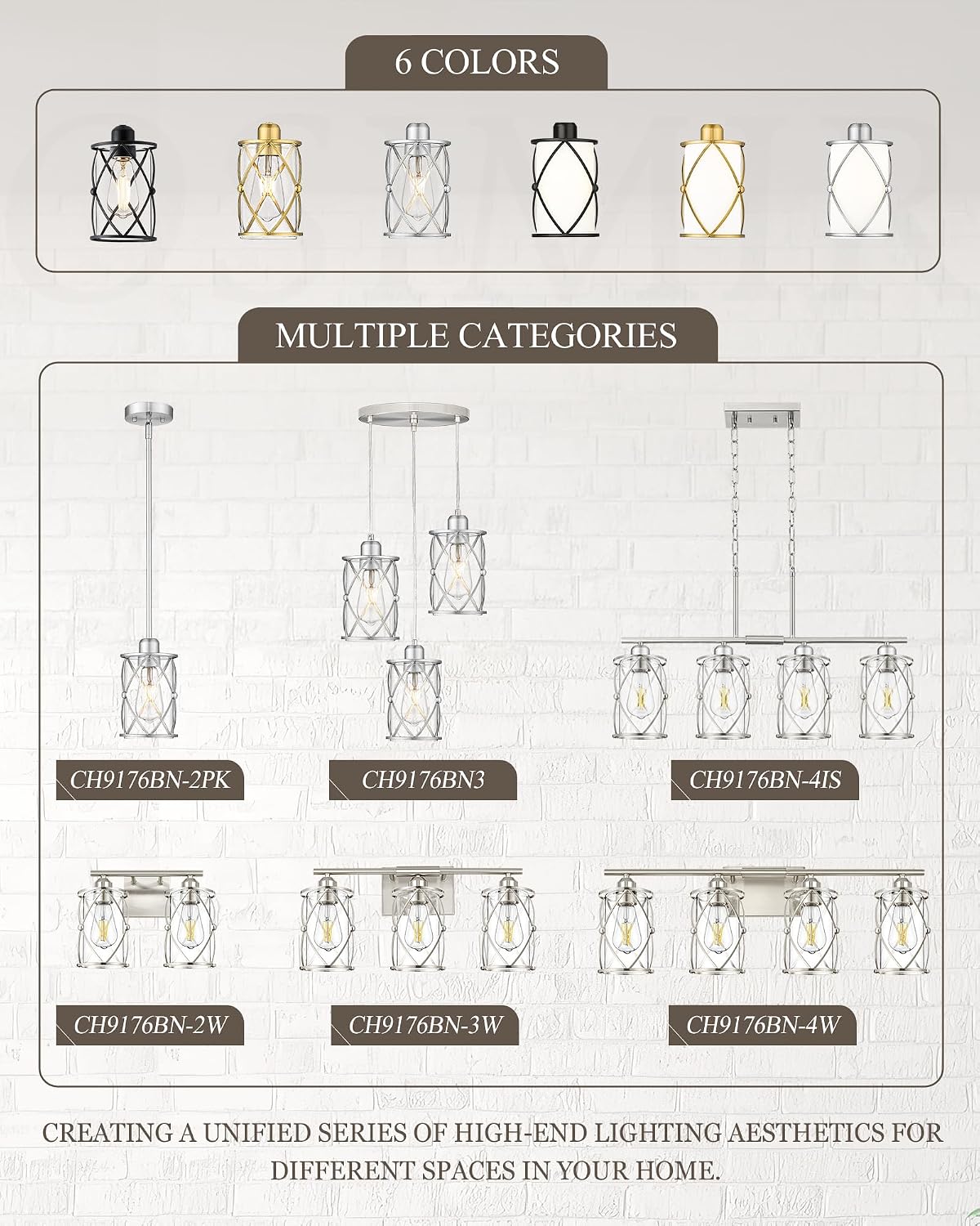 4-Light Kitchen Island Lighting, Modern Brushed Nickel Dining Room Light Fixtures with Clear Glass, Farmhouse Industrial Linear Chandelier Pendant Light with Adjustable Chain, CH9176BN-4IS