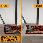 Ottomanson Non Slip Rug Pad Grip 3x9 1/8 Thick, Protection for Any Flooring Surface, Keep Your Runner Rug and Area Rugs in Place, 2'7" x 9', Beige