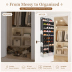 Criusia Over the Door Shoe Organizer, 20-30 Pairs Heavy-Duty Hanging Shoe Storage with Large Pockets, 10-Tier Door Shoe Rack with 4 Hooks for Sneakers Sandals Heels Boots (Black)