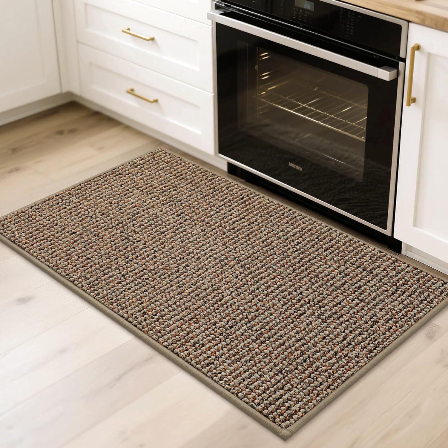 BEQHAUSE 2x3 Entryway Rug Indoor Door Mat Non-Slip Washable, Hallway Rugs Absorbent & Stain Resistant Hall Carpet Runner Rugs for Entryway, Front Door Floor Mats Laundry Room Rugs for Entry, Taupe
