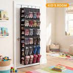 40-50 Pairs Over the Door Shoe Organizer, Large Double-Sided Pockets Hanging Shoe Rack, Space-Saving Closet Door Organizer Fits Boots,Sneakers or Larger Shoes,Shoe Storage for Bedroom, Closet,Entryway