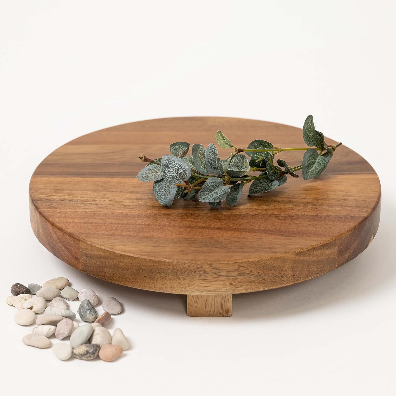 Kurrajong Farmhouse bundle....Set of 3 faux succulents in pots, with a 9" wide riser pedestal stand. One of our most popular paired items