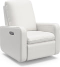 Graco Teddi Power Recliner Swivel Glider, Electronic Power Recline, Oeko-TEX 100 Certified, USB-A & USB-C Charger, Premium Cushioning & Comfort – (Ivory Basketweave)